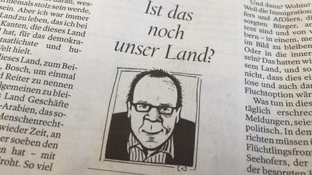 Helmut Schümann: So kennen die Tagesspiegel-Leser den Kolumnisten.