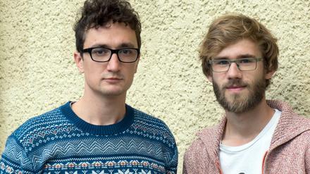 Zwei gegen Rassismus: Die Macher von «Straßengezwitscher», Johannes Filous (l) und Alexej Hock