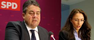 Kein Traumduo: SPD-Chef Sigmar Gabriel und Yasmin Fahimi.