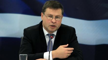 Der Vizepräsident der EU-Kommission, Valdis Dombrovskis.
