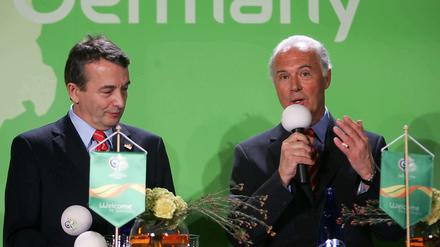 Jo mei. Der Beckenbauer Franz (rechts) im Jahr 2006 mit Wolfgang Niersbach.