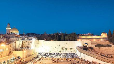 Die Klagemauer in Israels Hauptstadt Jerusalem.
