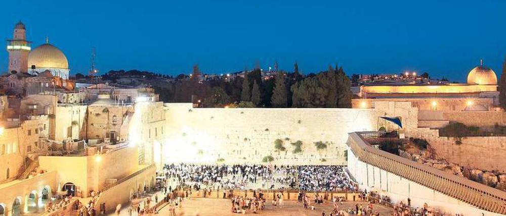 Die Klagemauer in Israels Hauptstadt Jerusalem.