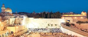 Die Klagemauer in Israels Hauptstadt Jerusalem.