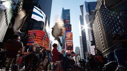 Auch der Times Square in New York lockte die Kreuzberger Schüler.