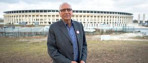 Große Kulisse. LSB-Präsident Klaus Böger.