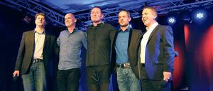Auftritt Politik. Fünf Männer, ein Song für Flüchtlinge.