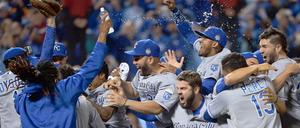Wir sind's! Die Party beginnt bei den Kansas City Royals.