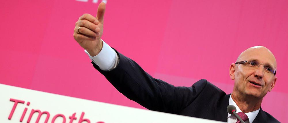 Tim Höttges ist weiter optimistisch.