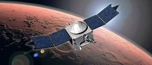 Überflieger. Die Sonde „Maven“ erforscht die Atmosphäre des Roten Planeten.