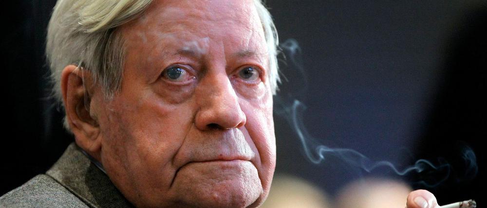 Altbundeskanzler Helmut Schmidt