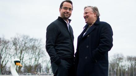 Haben gut lachen. Jan Josef Liefers (links) und Axel Prahl sind das erfolgreichste "Tatort"-Gespann.