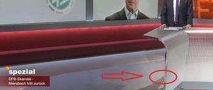 In eigener Sache: Das ZDF stellte nach dem "ZDF-Spezial" zum Rücktritt von Wolfgang Niersbach selbst ein Bild von Moderator Wolf-Dieter Poschmann ohne Strümpfe und Schuhe via Twitter ins Netz.