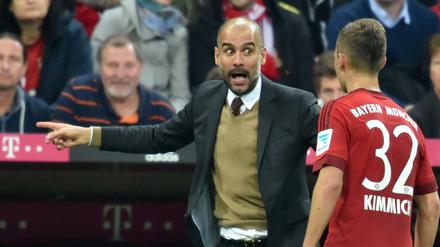 Da ist dein Platz, aber wo ist meiner? Über die Zukunft von Pep Guardiola beim FC Bayern darf noch bis Dezember gerätselt werden. 