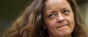 Die Angeklagte Beate Zschäpe im Gerichtssaal in München.
