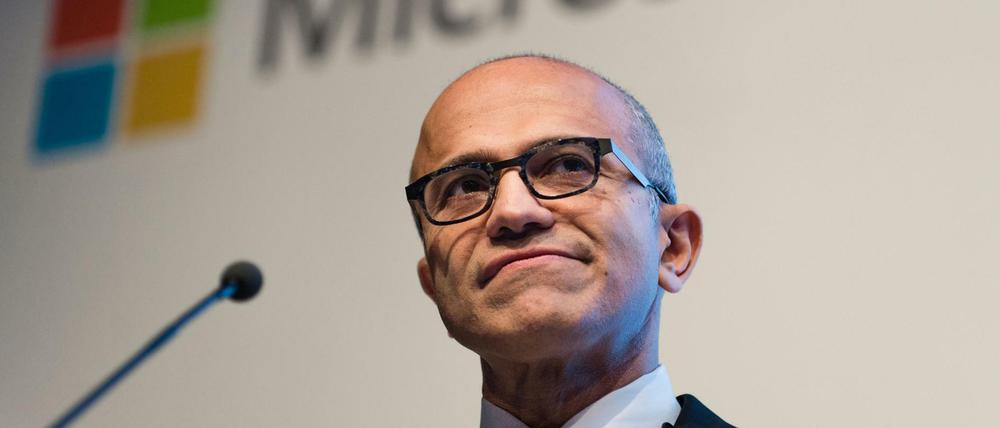 Business-like: Microsoft-Chef Satya Nadella in Berlin.