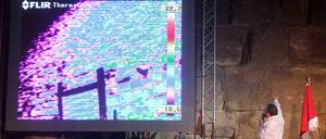 Die Forscher stellten Montagabend die thermischen Auffälligkeiten in den Pyramiden vor.