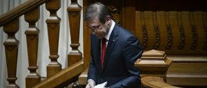 Schon wieder weg: Portugals konservativer Premierminister wurde nach nur wenigen Tagen im Amt von einer linken Parlamentsmehrheit per Misstrauensvotum abgesetzt. 