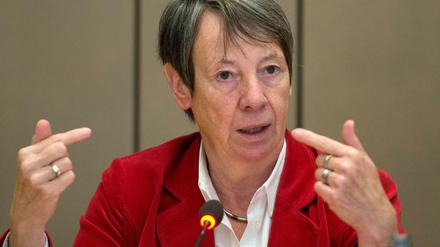 Die Bundesministerin für Umwelt, Naturschutz, Bau und Reaktorsicherheit, Barbara Hendricks (SPD) fordert bessere Maßnahmen gegen den Klimawandel.