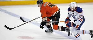 Er trifft und trifft... Leo Draisaitl (rechts) in der NHL.