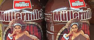 Sexistisch? die Weihnachtsedition der Müllermilch.