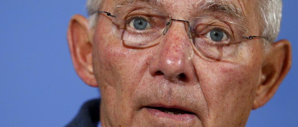 Bundesfinanzminister Wolfgang Schäuble (CDU)