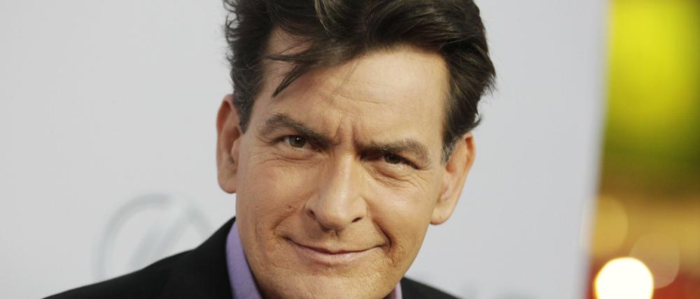 Schauspieler Charlie Sheen im Jahre 2013 in Hollywood. 