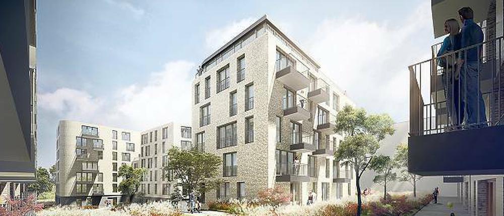 Das Gotland. Die neuen Gebäude in Prenzlauer Berg sollen nach Niedrigenergiehaus-Standard errichtet werden und sich mit ihrer Helligkeit und Leichtigkeit an klassischem schwedischen Design orientieren. 