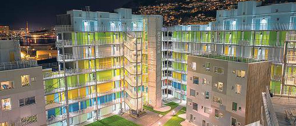 So schön kann modulares Bauen sein: ein Studentenwohnheim im norwegischen Bergen vom Büro 3RW Architekten.