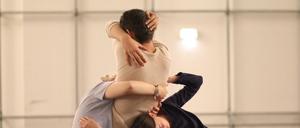 Bei der Probe zum trinationalen Theaterprojekt "Jugend.Erinnerung 1945/2015".