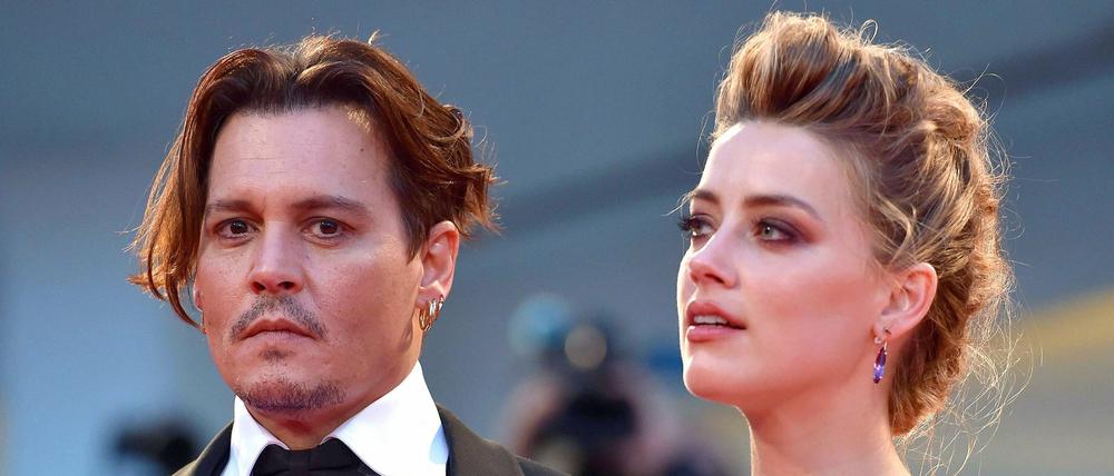 Amber Heard und ihr Mann Johnny Depp im September 2015 in Italien. 