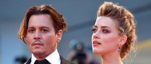 Amber Heard und ihr Mann Johnny Depp im September 2015 in Italien. 