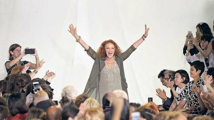 Diane von Fürstenberg, hier bei einer Modenschau in New York. JP Yim/Getty Images/AFP
