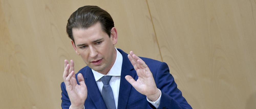 Sebastian Kurz, ÖVP-Fraktionschef und Ex-Kanzler Österreichs, nimmt an einer Sondersitzung des Nationalrats teil. Das österreichische Parlament hat die Aufhebung der rechtlichen Immunität von Ex-Kanzler Kurz eingeleitet. +++ dpa-Bildfunk +++