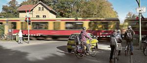 An der Bahnstrecke werden Lärmschutzwände den Ortsteil optisch durchtrennen, fürchten Anwohner.