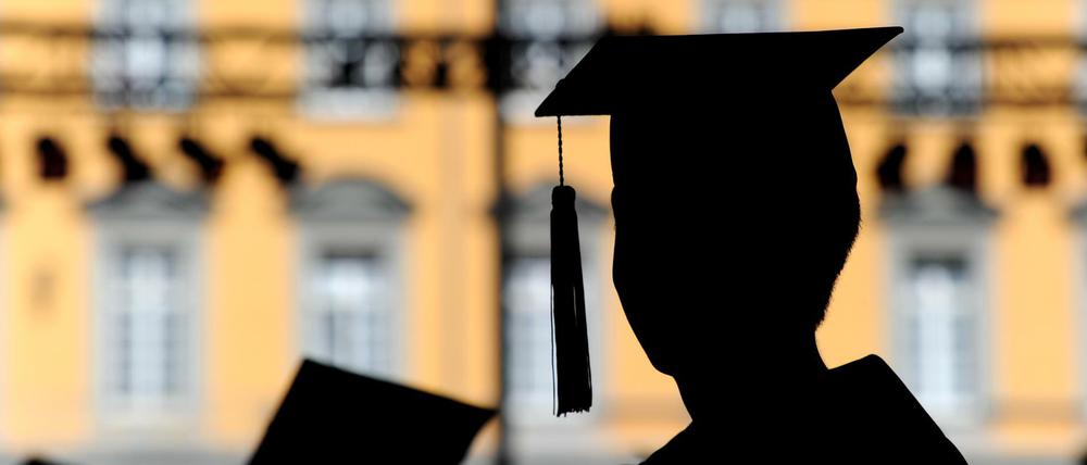 Im Schatten. Auf "VroniPlag Wiki" sind 153 Dissertationen mit Plagiaten dokumentiert. 16 davon stammen von Politikern.