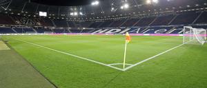 Stilles Stadion. Die leere Arena von Hannover.
