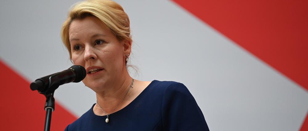 Franziska Giffey hatte sich im Wahlkampf über die persönlichen Angriffe der Grünen und Linken geärgert. 