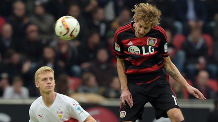 Stefan Kießling (rechts) ist in Leverkusen derzeit unzufrieden.
