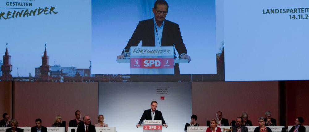Michael Müller präsentierte sich auf dem SPD-Parteitag nicht als Zögerer, sondern als Macher.
