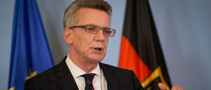 Bundesinnenminister Thomas de Maiziere (CDU). 