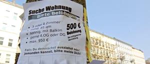 Geld her. Die Lage auf dem Wohnungsmarkt ist dramatisch.