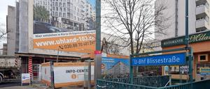 Am U-Bahnhof Blissestraße sind 55 Eigentumswohnungen geplant.