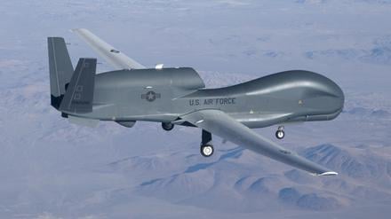 Die Drohne Global Hawk. 
