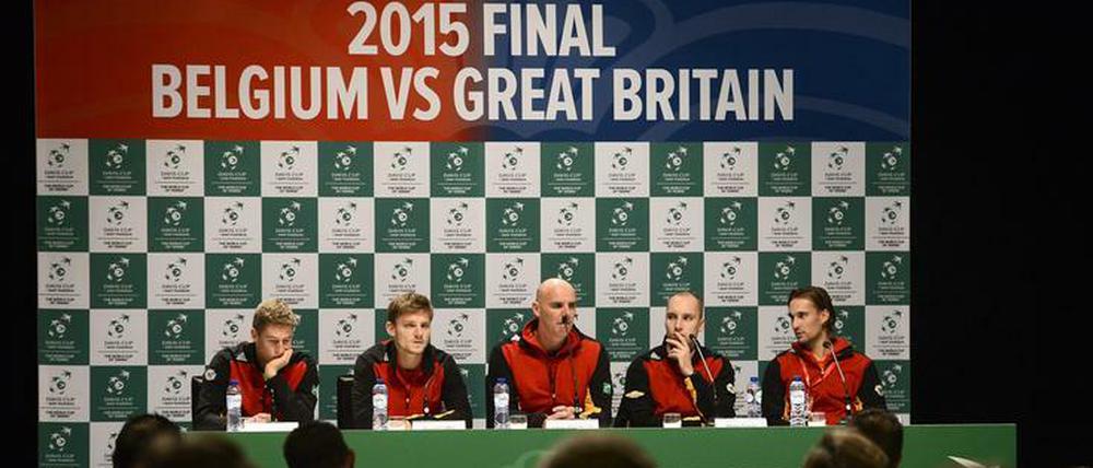 Die belgische Mannschaft steht erstmals seit 1904 im Finale um den Davis Cup. Doch das interessiert im Moment kaum jemanden im Land.