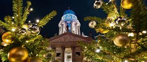 Der Weihnachtsmarkt auf dem Gendarmenmarkt.