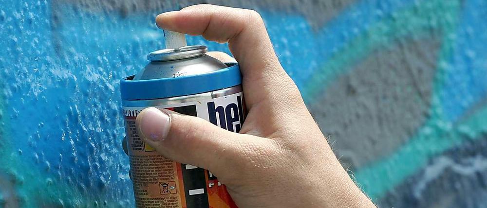 Sprayer bei der Arbeit.
