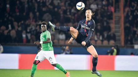 Der Ferrari unter Schwedens Sportlern. Zlatan Ibrahimovic spielt für Paris St. Germain und ist doch immer noch der Junge aus dem Osten Malmös. Foto: dpa/Tesson