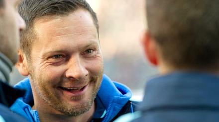 Gelöst. Herthas Cheftrainer Pal Dardai vor dem letzten Spiel.