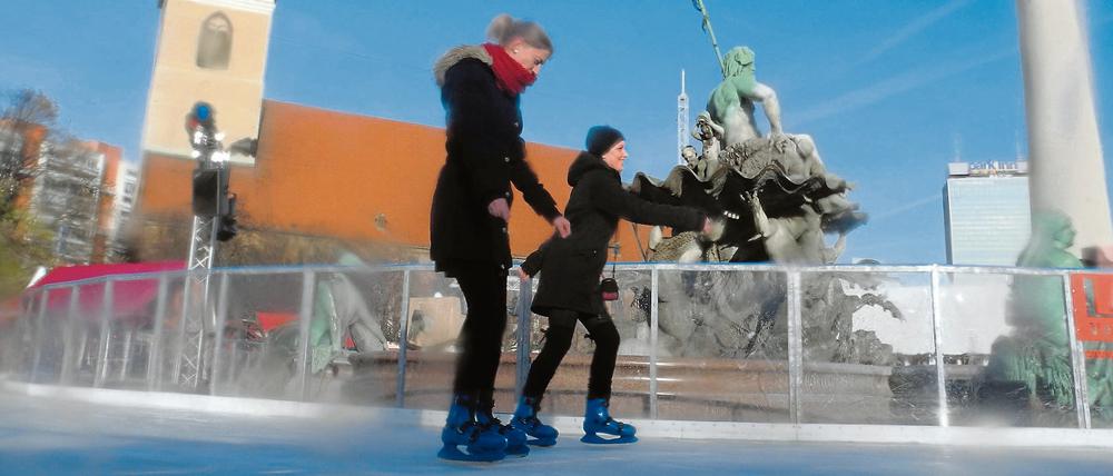 Eislaufen in Berlin.